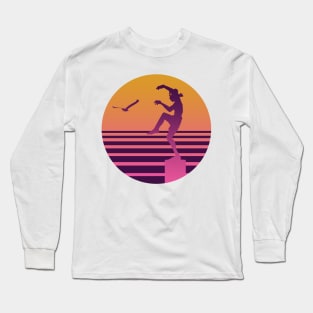 Karate Kid 80s sunset Long Sleeve T-Shirt